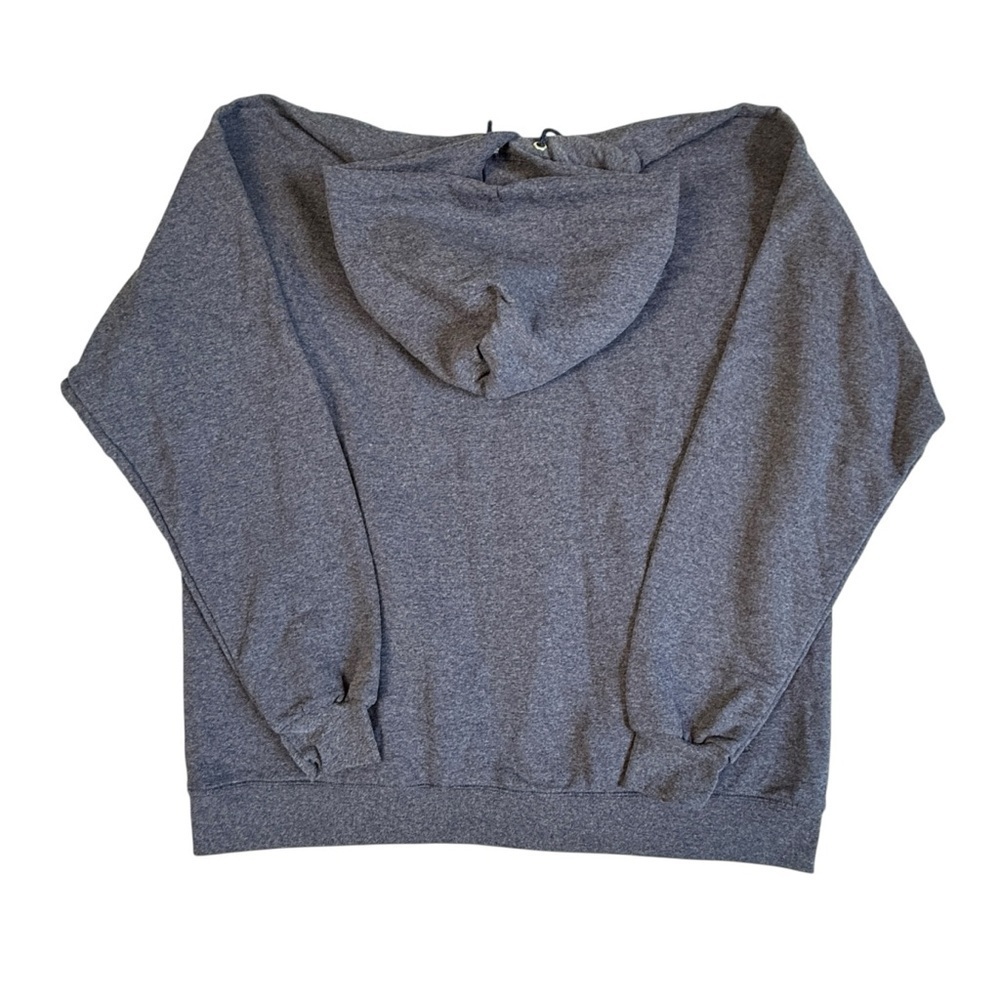 Hanes Men's Eco Smart Hoodie. Cotton Blend Heather Blue. XL #1526 - Picture 4 of 7